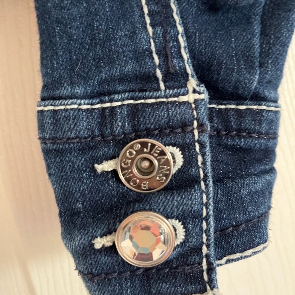 Size Small Bongo Jean Jacket With Embellishments. - image 4